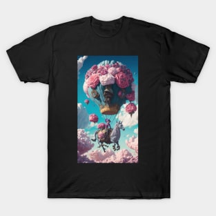 Dream Escape - Giant Flower Balloon T-Shirt